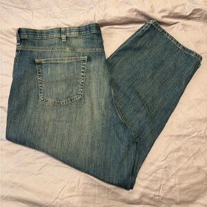 Lee Blue Denim Jeans Loose Straight Leg- Big and Tall